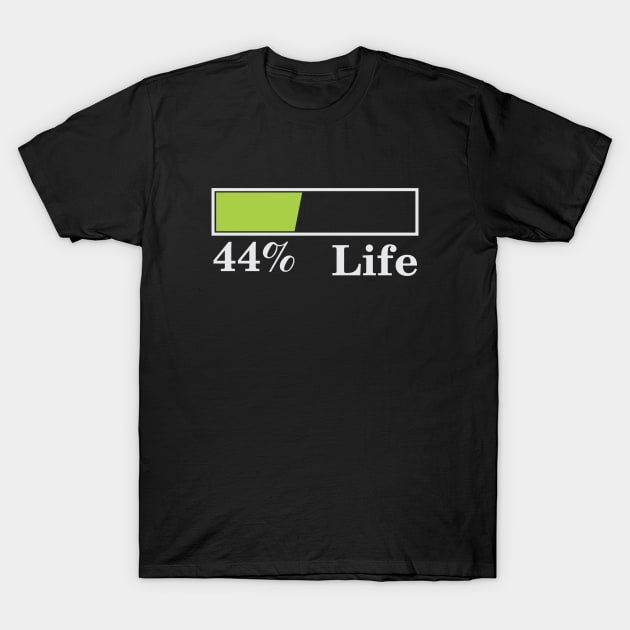 44% Life T-Shirt by Qasim